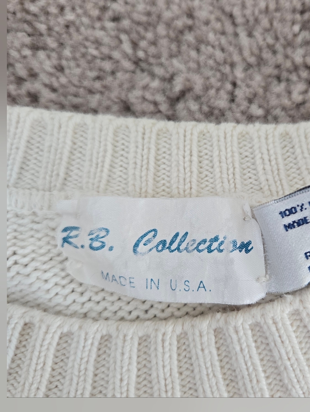 Vintage Van Heusen Sailing Boat Cotton Knit Sweater Mens Large Nautical Pteppy - Picture 15 of 16